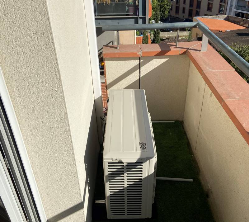 Pose d'un mono split dans un appartement quartier Pont Jumeaux à Toulouse